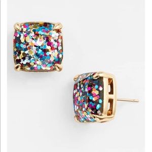 Kate Spade Multi Glitter Earrings NWT
